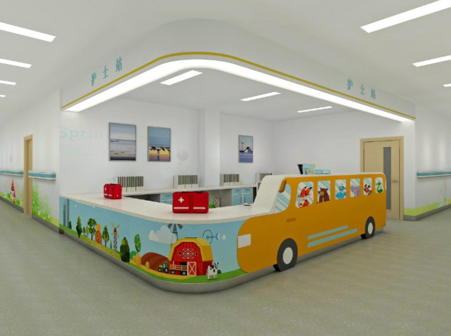 Pediatric nurse station